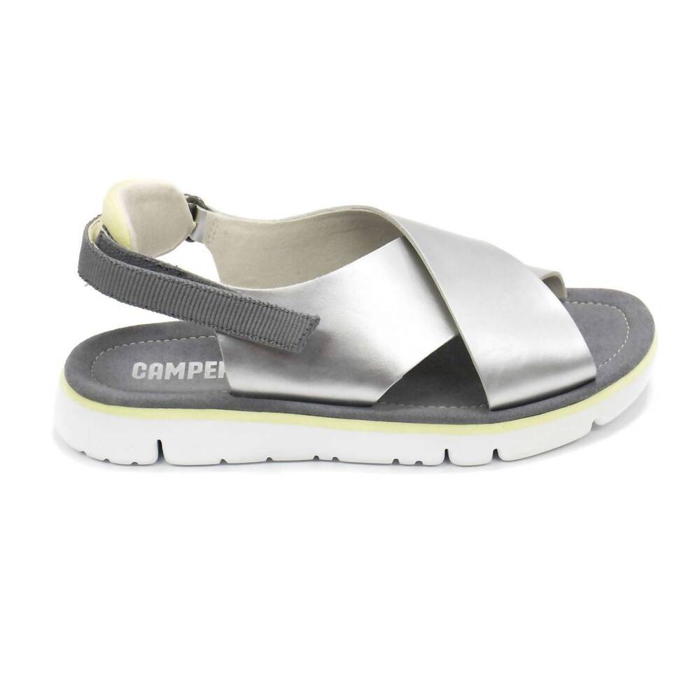 NEW CAMPER women's oruga sandals in silver